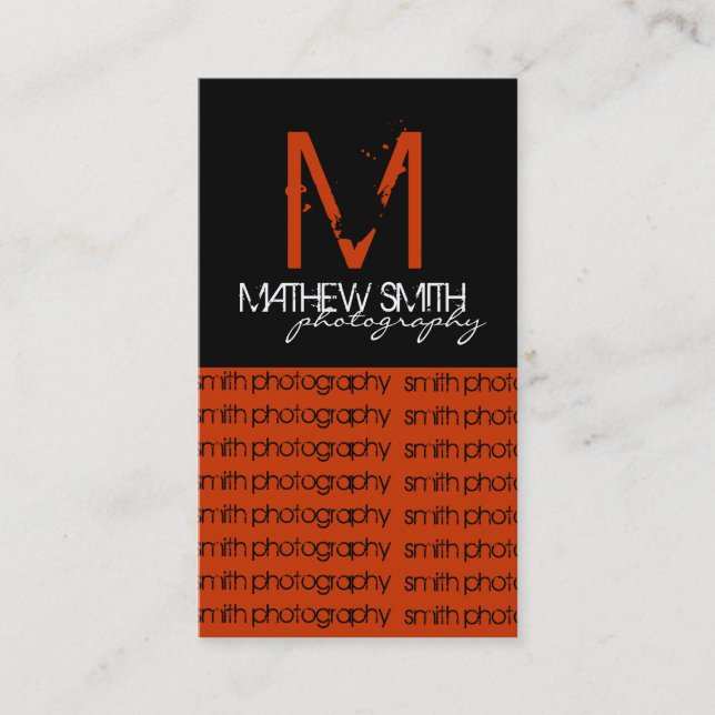 Cartões de visitas do fotógrafo (Frente)