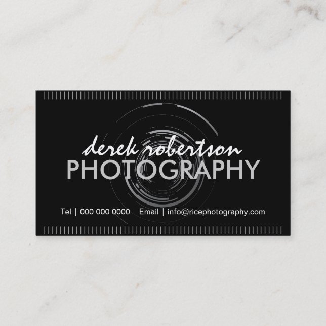Cartões de visitas do fotógrafo (Frente)