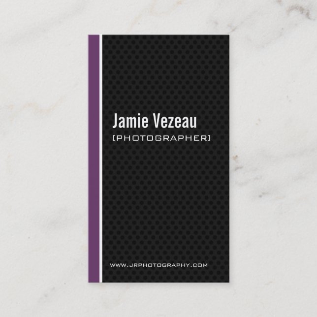 Cartões de visitas do fotógrafo (Frente)