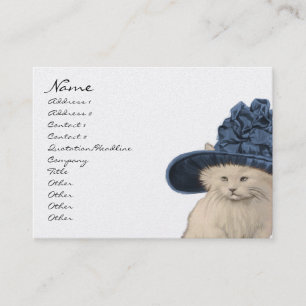Cartões de visitas do gato do gatinho do vintage