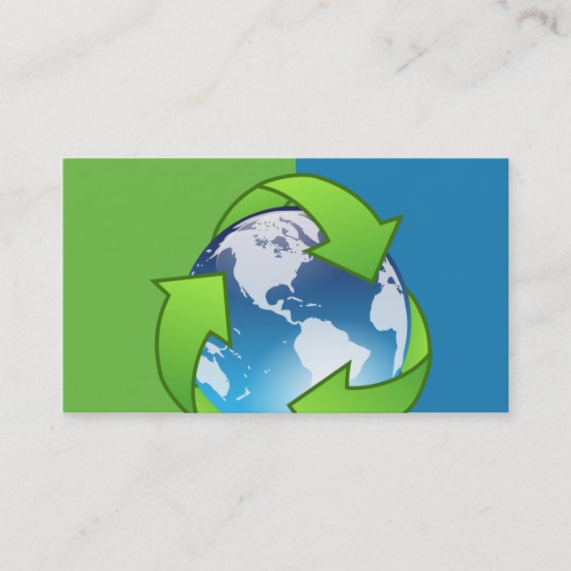 Cartões de visitas do globo do serviço do (Frente)