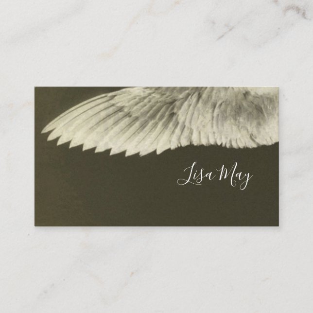 Cartões de visitas do Grunge do Sepia das asas dos (Frente)