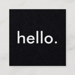 Cartões de visitas do Hello Square