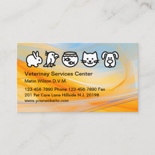Cartões de visitas do Hospital Veterinário Animal