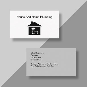 Cartões de visitas do House Plumbing Services