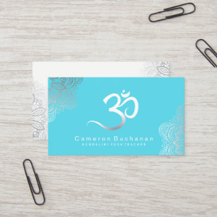 Cartões de visitas do instrutor da ioga