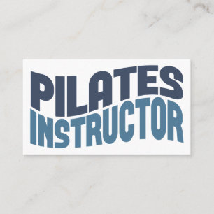 Cartões de visitas do instrutor de Pilates