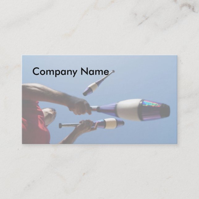 Cartões de visitas do Juggler (Frente)