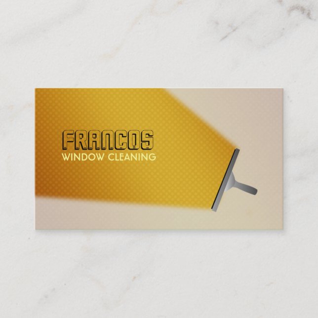 Cartões de visitas do líquido de limpeza de janela (Frente)