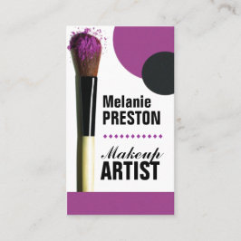 Cartões de visitas do maquilhador
