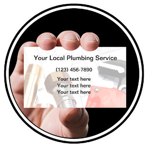 Cartões de visitas do Master Plumber