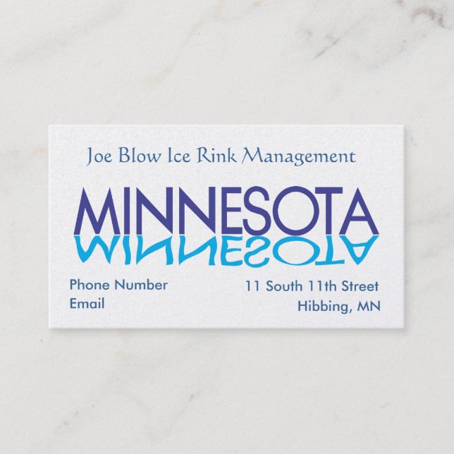 Cartões de visitas do Minnesota (Frente)