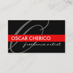 Cartões de visitas do monograma