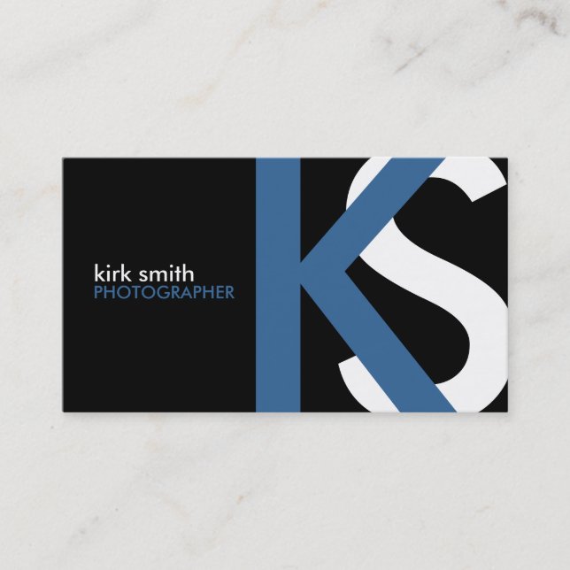 Cartões de visitas do monograma [do ORIGINAL] (Frente)