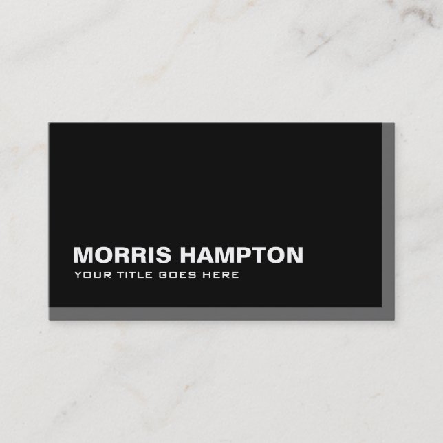 Cartões de visitas do Monograma Masculino (Frente)