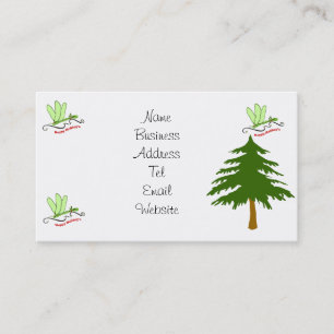 Cartões de visitas do Natal da libélula