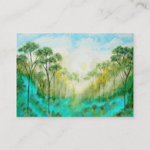 Cartões de visitas do negócio da serenidade da