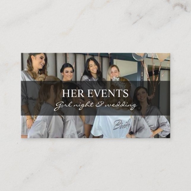 Cartões de visitas do Organizador de Eventos com B (Frente)