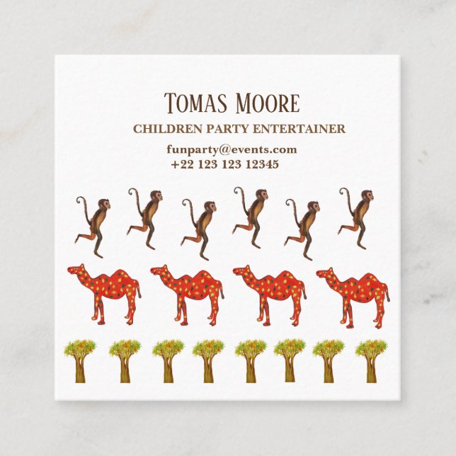 Cartões de visitas do Participante (Frente)