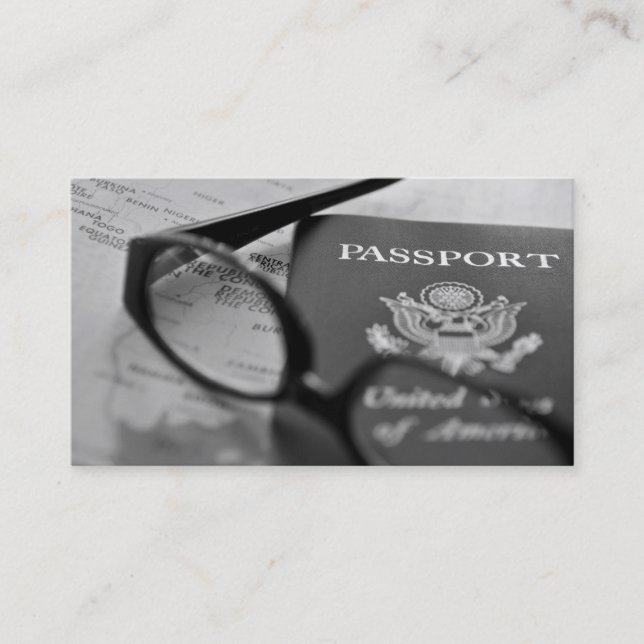 Cartões de visitas do perito do viagem (Frente)