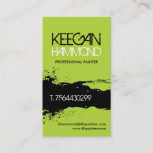 Cartões de visitas do pintor