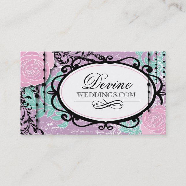 Cartões de visitas do planejador de evento (Frente)