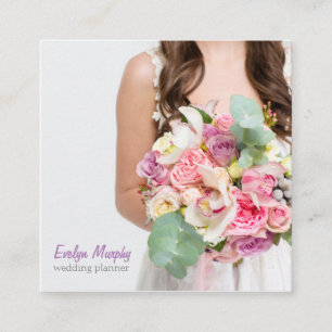 Cartões de visitas do planejador do casamento