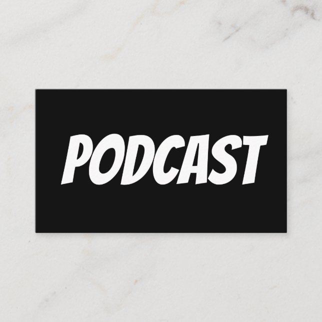 Cartões de visitas do PODCAST (Frente)
