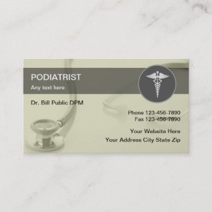 Cartões de visitas do Podiatrist