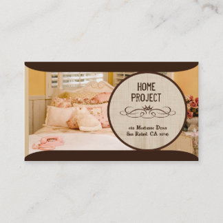 Cartões de visitas do Projeto Home de Kelly