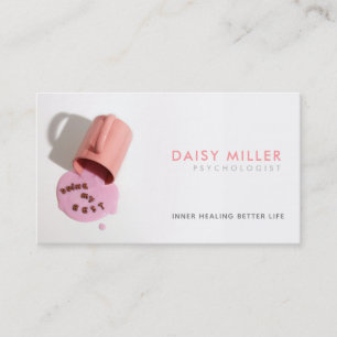 Cartões de visitas do psicólogo Slogans