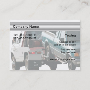 Cartões de visitas do reboque