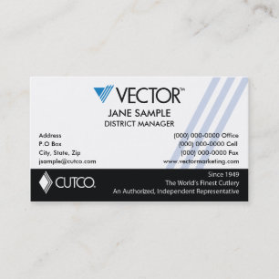 Cartões de visitas do representante & do gerente