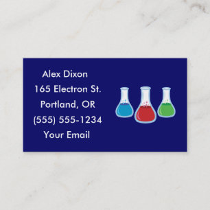 Cartões de visitas do Science Flask