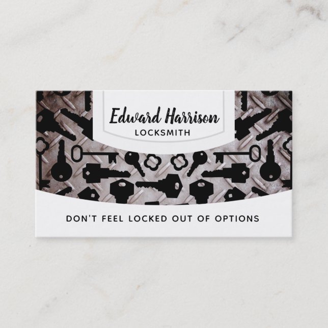 Cartões de visitas do serralheiro (Frente)