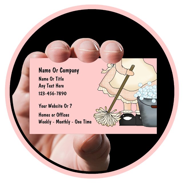 Cartões de visitas do Serviço de Limpeza (Criador carregado)