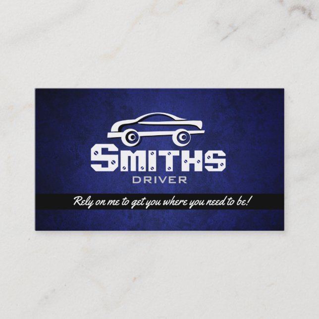 Cartões de visitas do táxi do motorista (Frente)