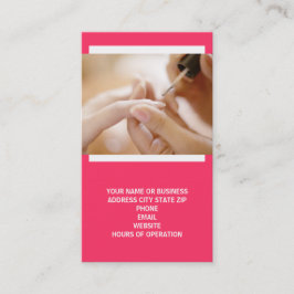 Cartões de visitas do técnico do prego