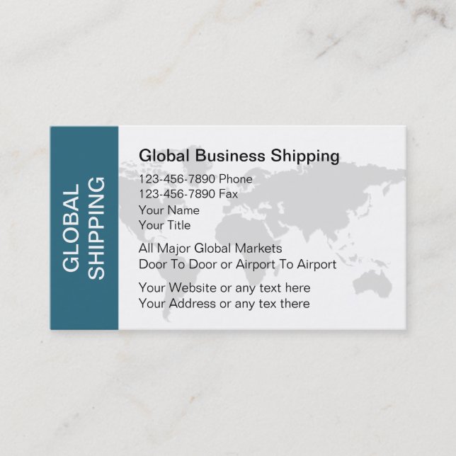 Cartões de visitas do transporte do negócio (Frente)
