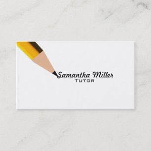 Cartões de visitas do tutor