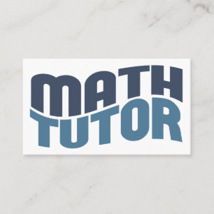 Cartões de visitas do tutor da matemática