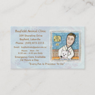 Cartões de visitas do veterinário & do cão de