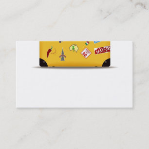 cartões de visitas do viagem