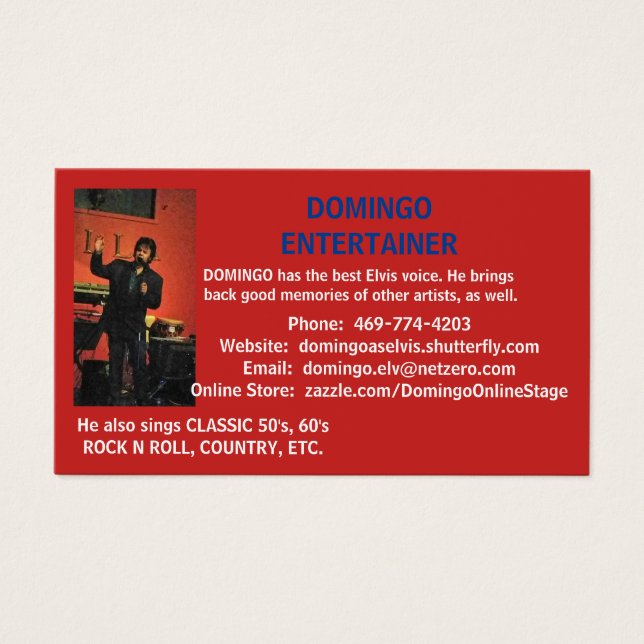 CARTÕES DE VISITAS DOMINGO (Frente)