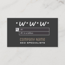 Cartões de visitas dos consultantes de SEO