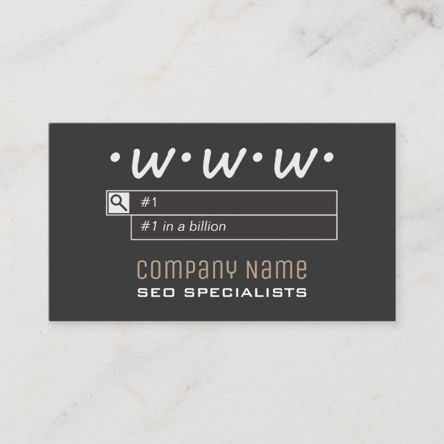 Cartões de visitas dos consultantes de SEO (Frente)