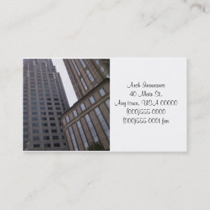 Cartões de visitas dos prédios de escritórios
