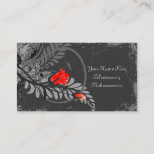 Cartões de visitas dos rosas do Grunge do vintage