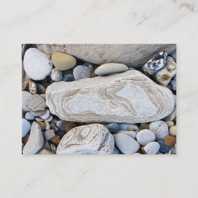 Cartões de visitas dos seixos (Frente)