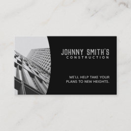 Cartões de visitas dos slogan da construção
